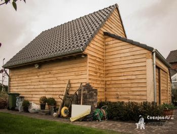 Houten bijgebouwen poolhouse seniorenwoning